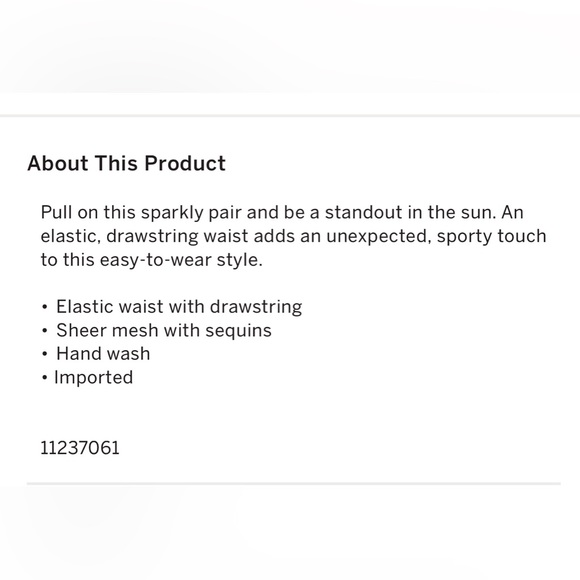 Victorias Secret PINK SEQUINED SHORTS Swimsuit Coverup EUC XS - Picture 7 of 8